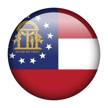 Flag Button - Georgia