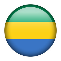 Gabon flag button