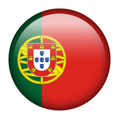 Obraz premium Portugal flag button