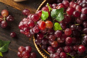 Organic Raw Red Grapes © Brent Hofacker