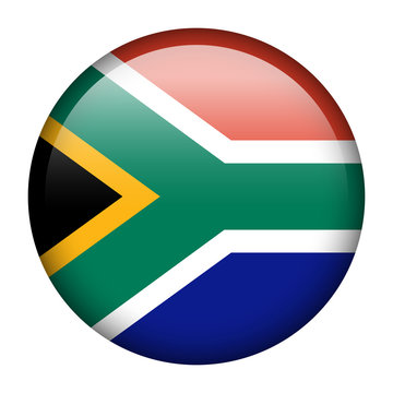 South Africa flag button