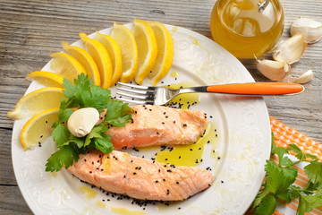 salmone al limone