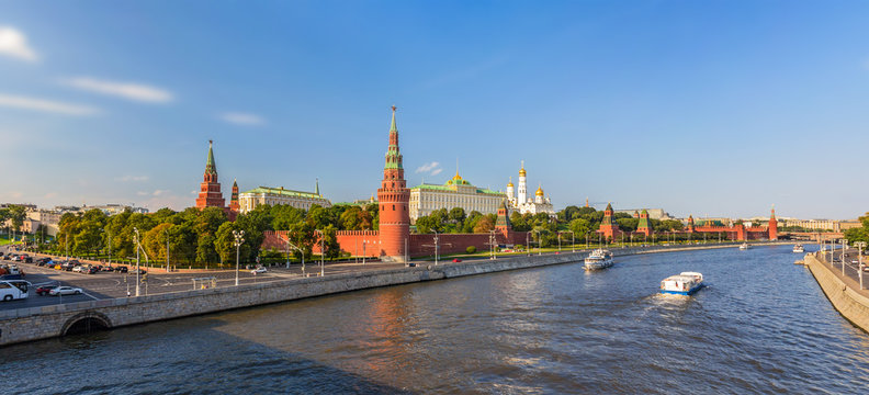 Panorama of Moscow Kremlin - Russia