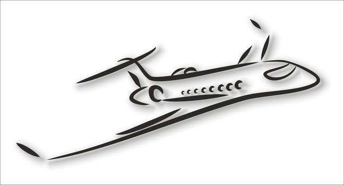 Тату симпла самолет эскиз