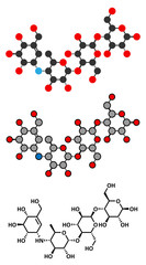 Acarbose diabetes drug molecule. Blocks carbohydrate digestion.