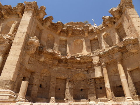 El Nympahaeum en Jerash, Jordania