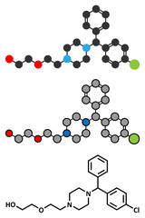 Hydroxyzine antihistamine drug.