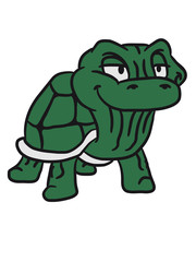 Kleine coole alte Schildkröte