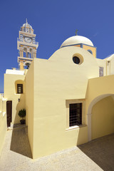 Santorini, Grecja, Fira, architektura