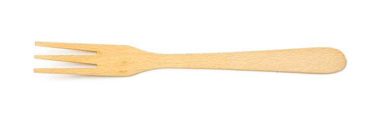 Wooden fork with the clipping path