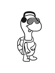 Party DJ Schildkröte Musik