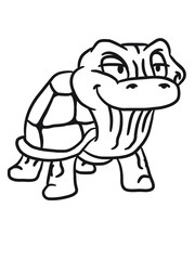 Coole kleine alte Schildkröte