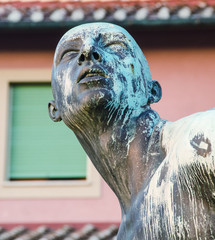 Livorno, Italy. I Quattro Mori. The four moors landmark in Legho