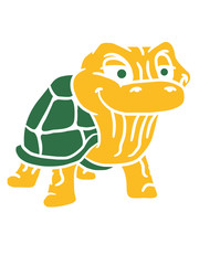 Coole kleine alte lustige Schildkröte