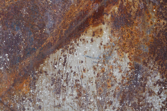 Rusty metallic surface