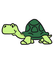 Alte kleine Comic Schildkröte