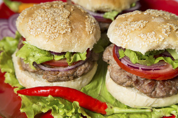 Mini burgers