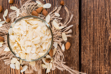 Portion of Almond Flakes