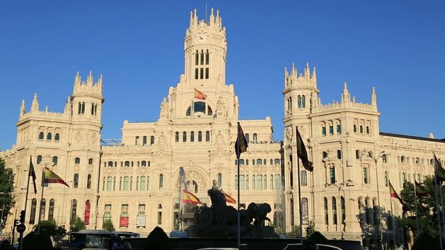 Cibeles Palace is the most prominent of the buildings 