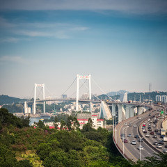 xiamen haicang bridge closeup