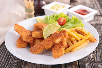 fried chicken nuggets