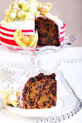 Rich fruit Christmas cake