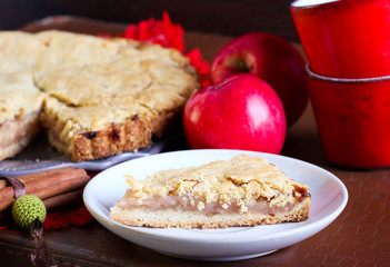Cake with apple filling