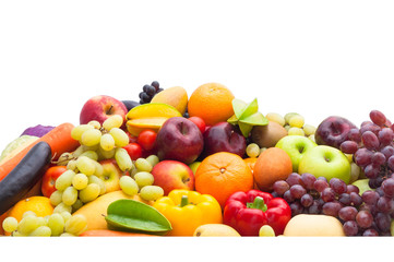 Naklejka na ściany i meble Fruits and vegetables for healthy