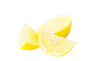 Lime slice isolated white clipping path