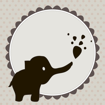 Smart card with an elephant  