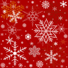 Obraz na płótnie Canvas pattern with snowflakes