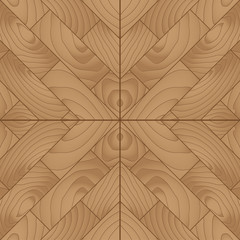 Wood plank for parquet floor, vector illustration