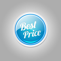 Best Price Glossy Shiny Circular Vector Button