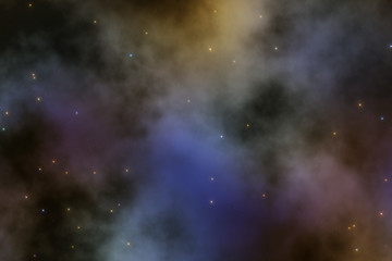 Fototapeta na wymiar Nebulosity in the Milky Way.