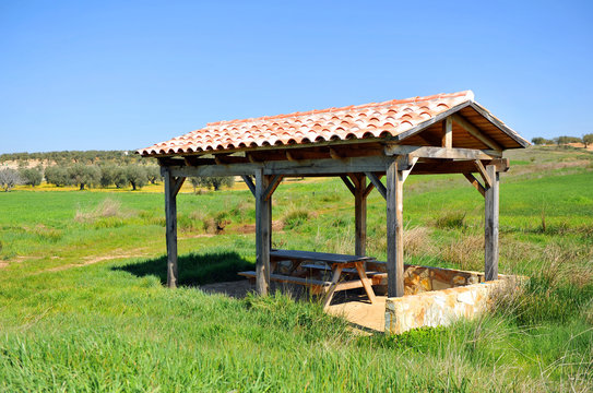 Merendero en el campo