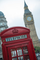 Fototapeta na wymiar phone booth in london