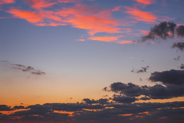 Obraz premium Beautiful cloudscape , sunrise shot