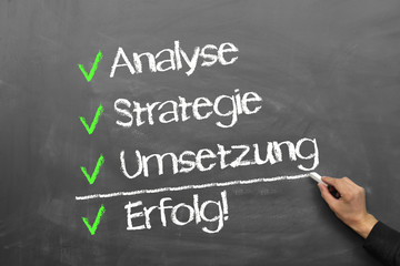 Fototapeta premium Erfolgskonzept