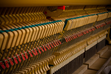 Inside of a piano, Piano parts