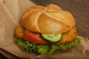 Schnitzelsemmel