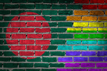 Dark brick wall - LGBT rights - Bangladesh