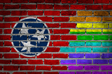 Dark brick wall - LGBT rights - Tennessee