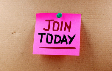 Join Today Concept