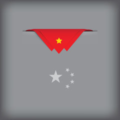 Obraz premium Abstract image China flag