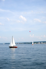 Segelboote am Bodensee