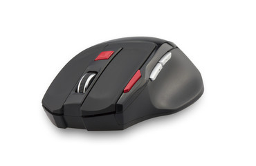 Wireless computer mouse isolated on white background