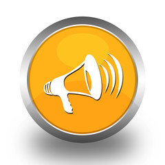 BOUTONS ICONES RONDS COLLECTION JAUNE ORANGE