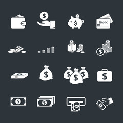 money icon set