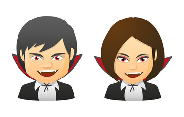 Avatars in halloween costumes