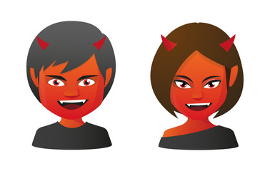 Avatars in halloween costumes